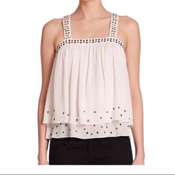 Ramy Brook Tops - Ramy Brook Ava Layered Grommet Tank